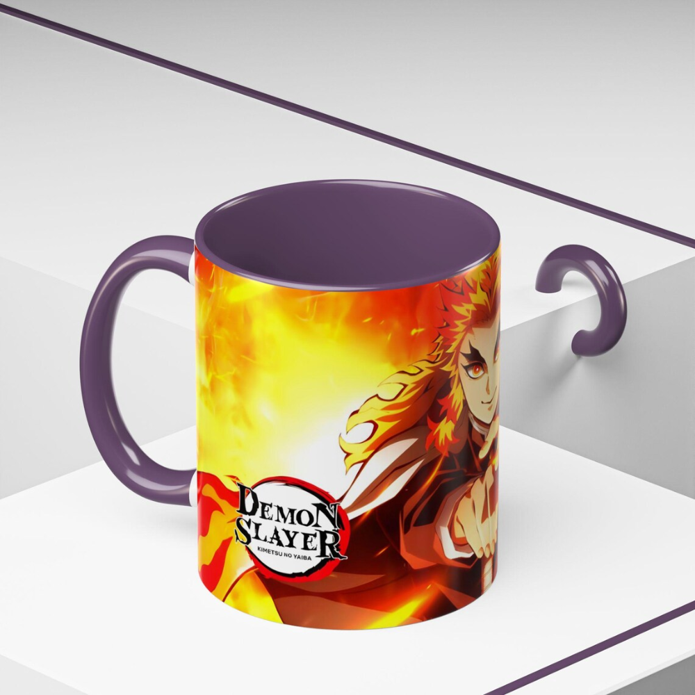 Kyojuro Rengoku Mug, Demon Slayer Cup, Anime Coffee Mug, 11oz, 15oz, High Quality Ceramic