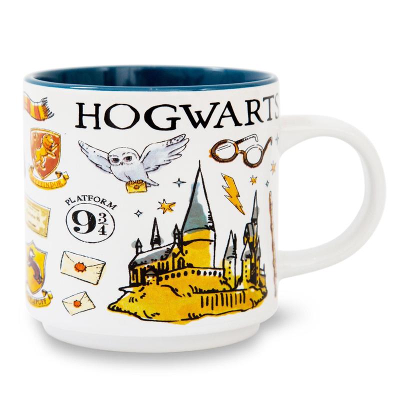 Harry Potter Hogwarts Allover Icons Ceramic Stacking Mug