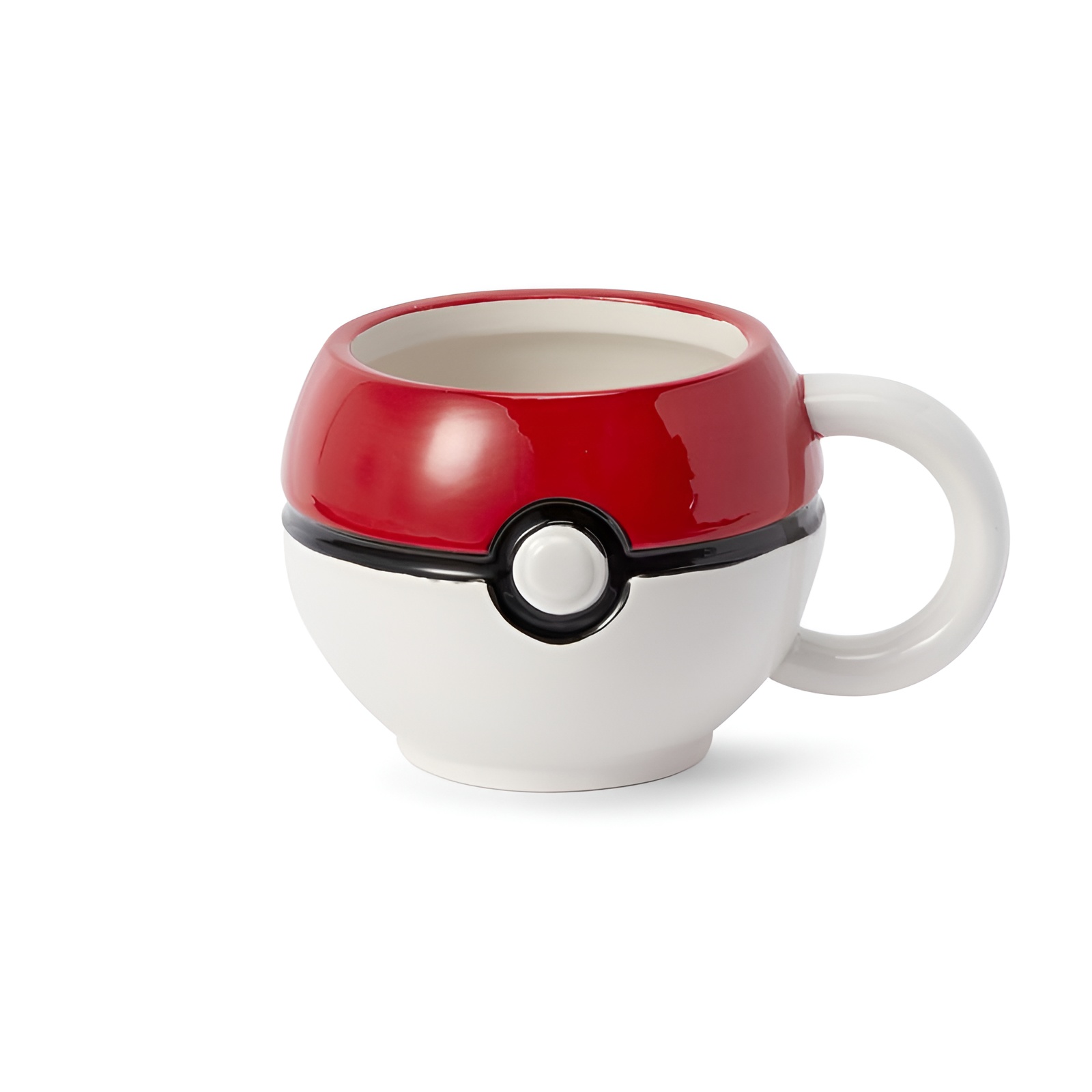 Pokémon Pokéball Mug with Lid Ceramic Coffee and Tea Cup for Fans