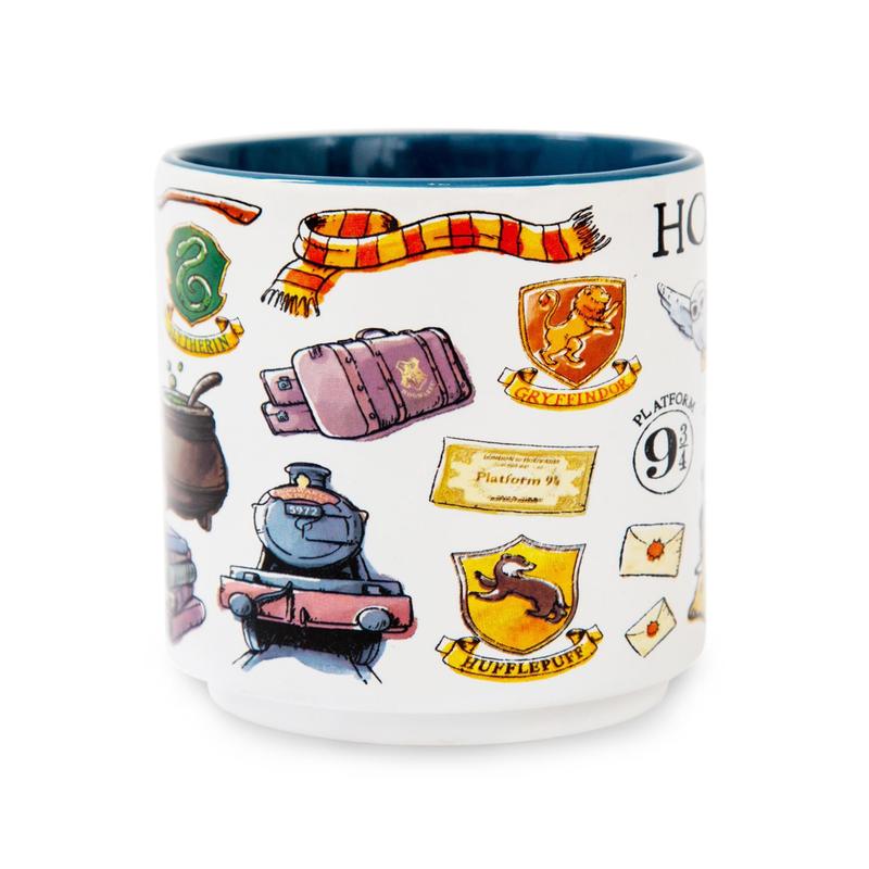 Harry Potter Hogwarts Allover Icons Ceramic Stacking Mug