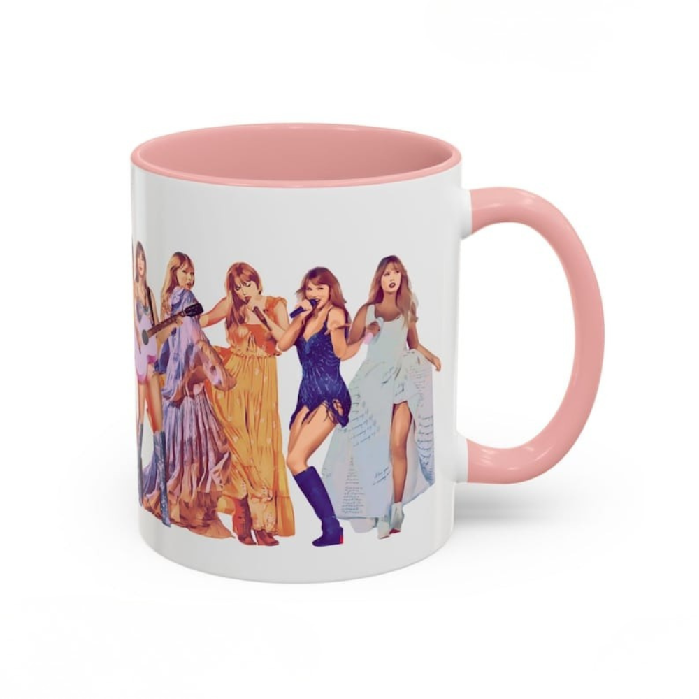 Eras Tour Coffee Mug: Pop Star Fan Gift, Iconic Outfits