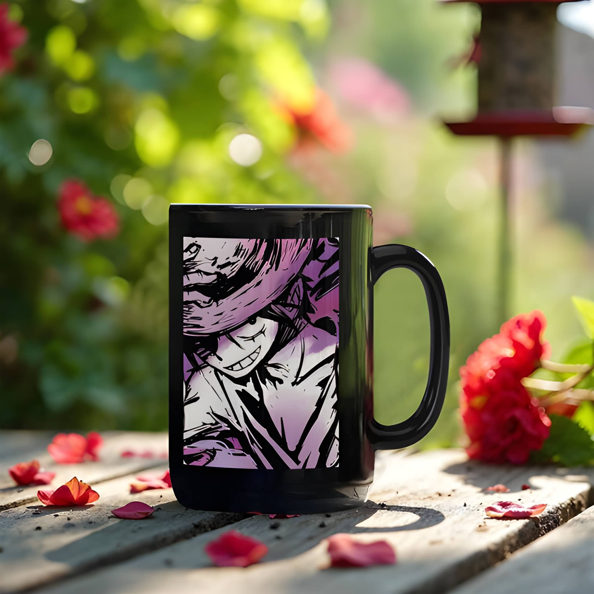 Monkey D. Luffy Mug: One Piece Anime Fan Art Coffee Cup