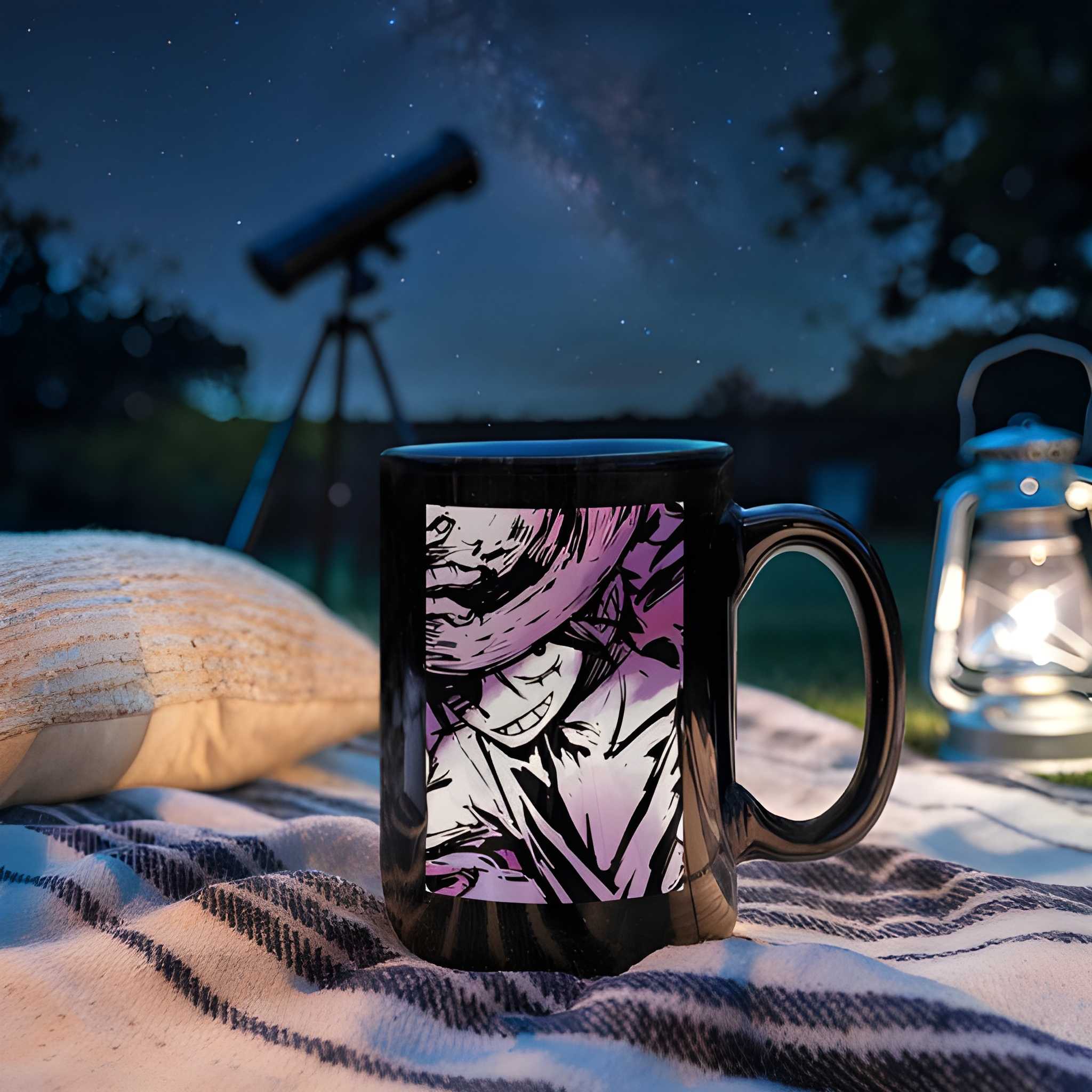 Monkey D. Luffy Mug: One Piece Anime Fan Art Coffee Cup