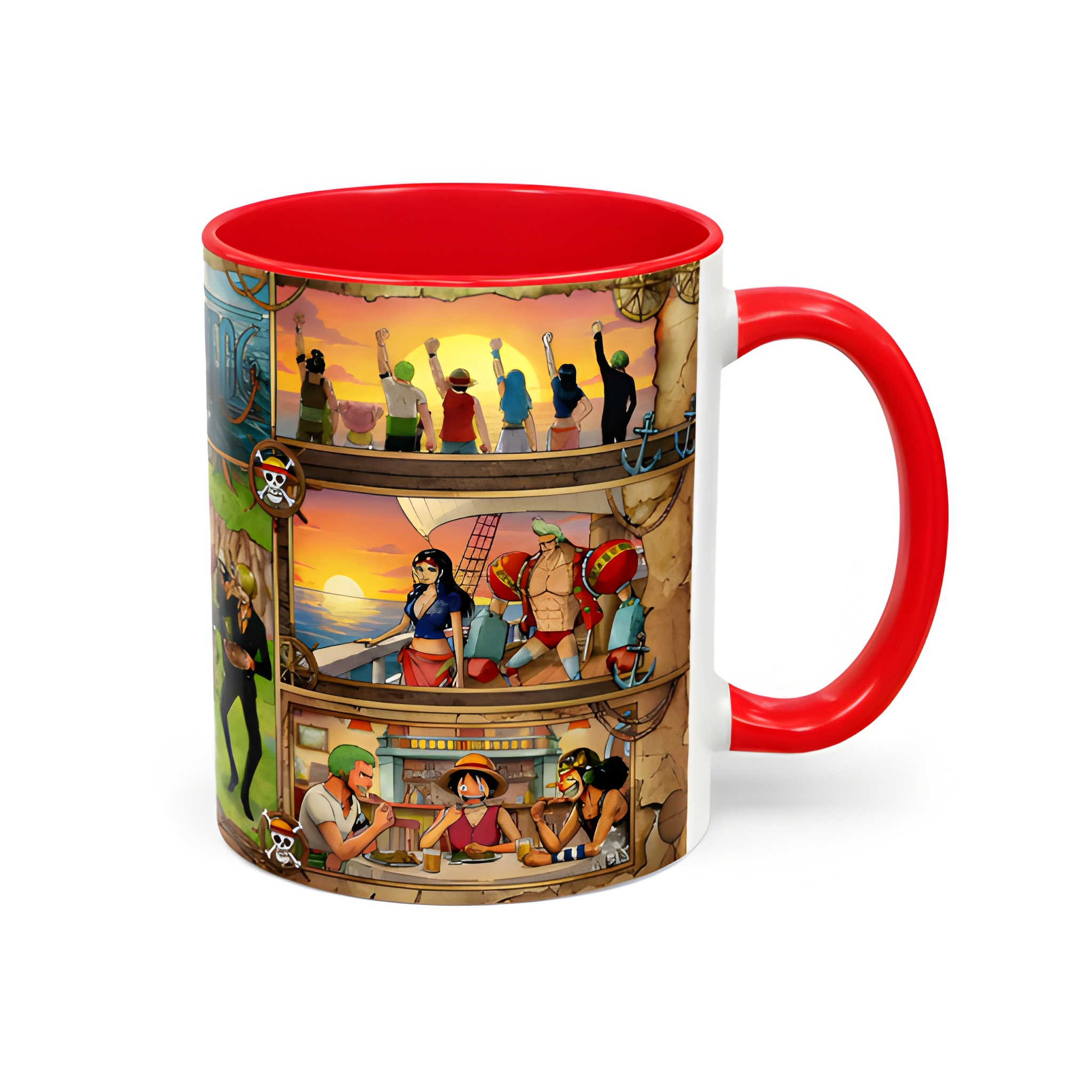 One Piece Crew Montage Coffee Collage Mug | Accent Mug 11oz 15oz