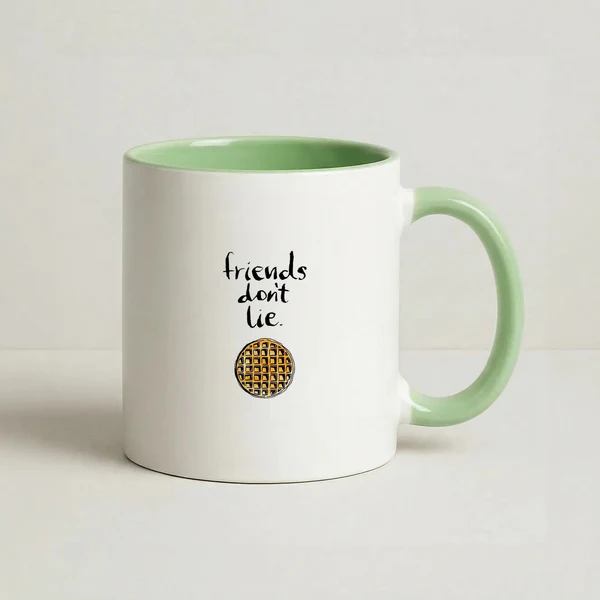 Friends Don't Lie Waffle Mug
