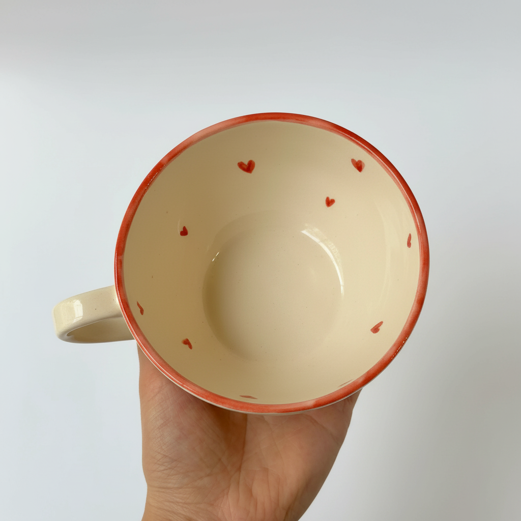 Handmade Ceramic Mug With Teddy Bear