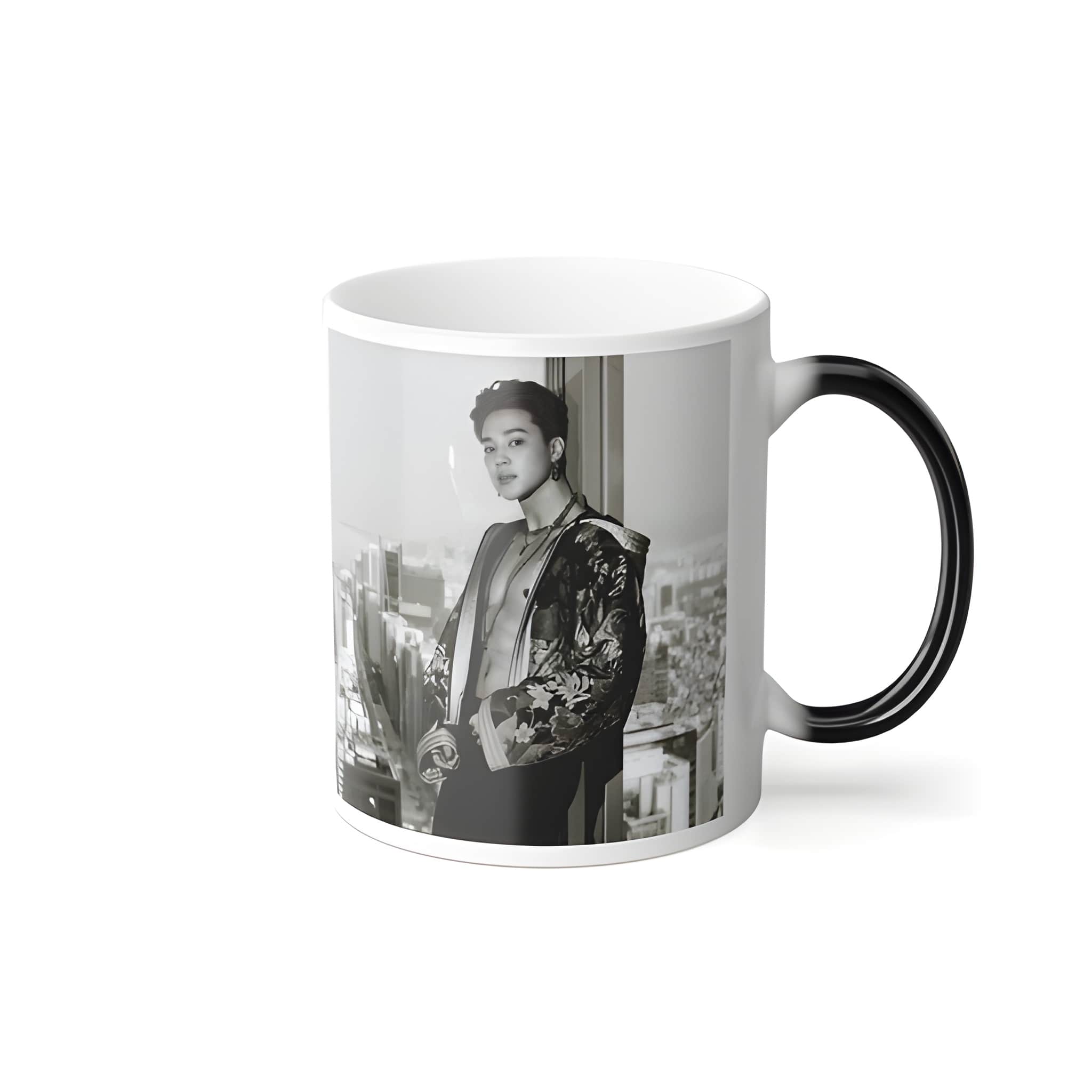 JM Color Changing Mug - K-Pop Heat Activated Magic Mug - Kpop Army Fan Gift - Lachimolala Meme Gift #089