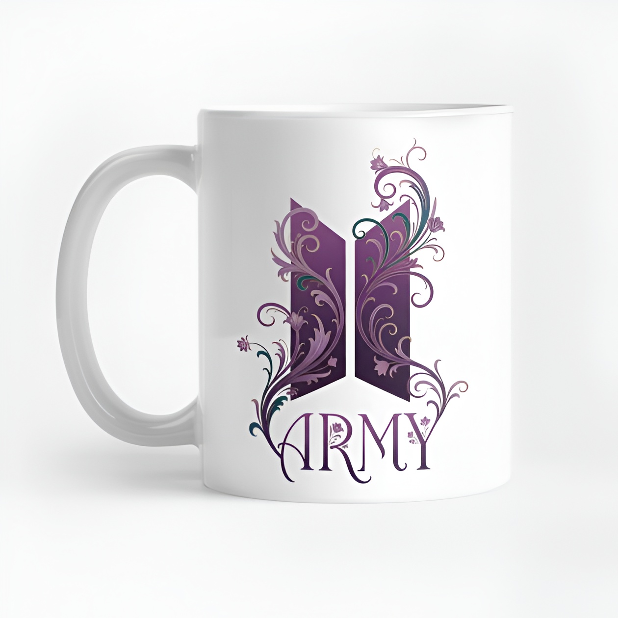Army Floral Emblem Coffee Mug