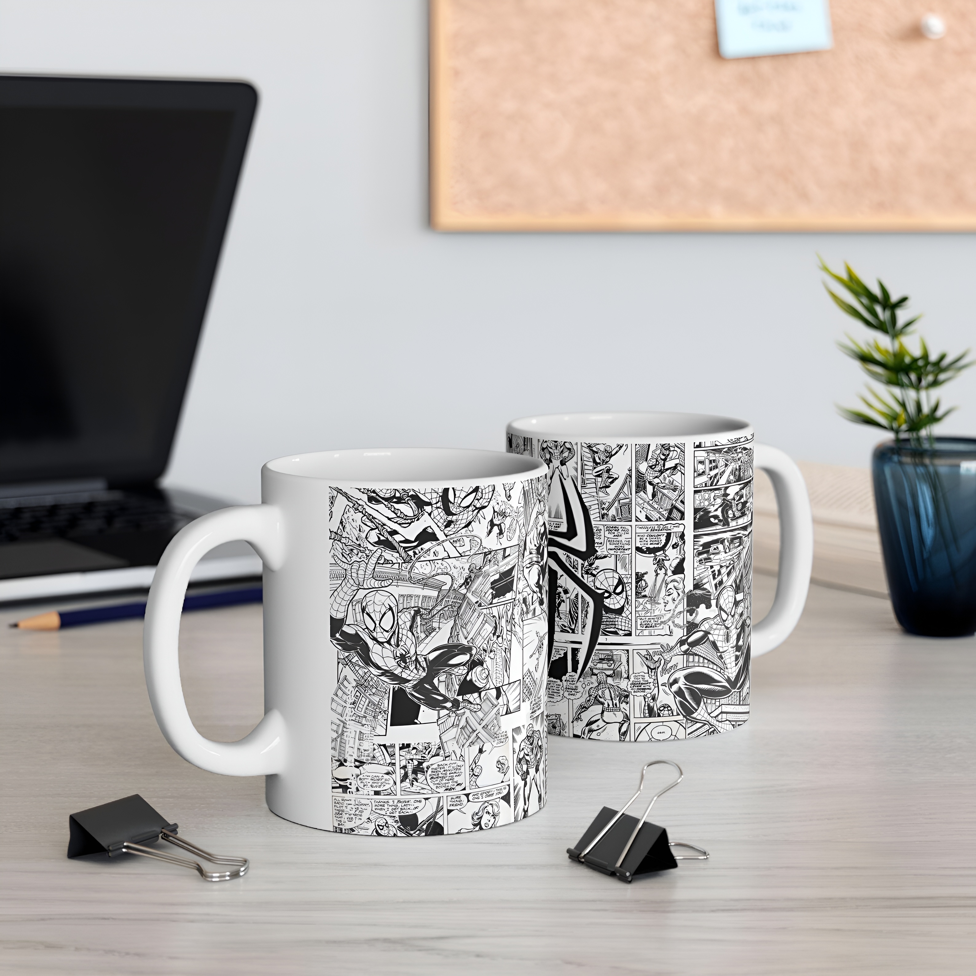 Spider Man Retro Themed Ceramic Mug
