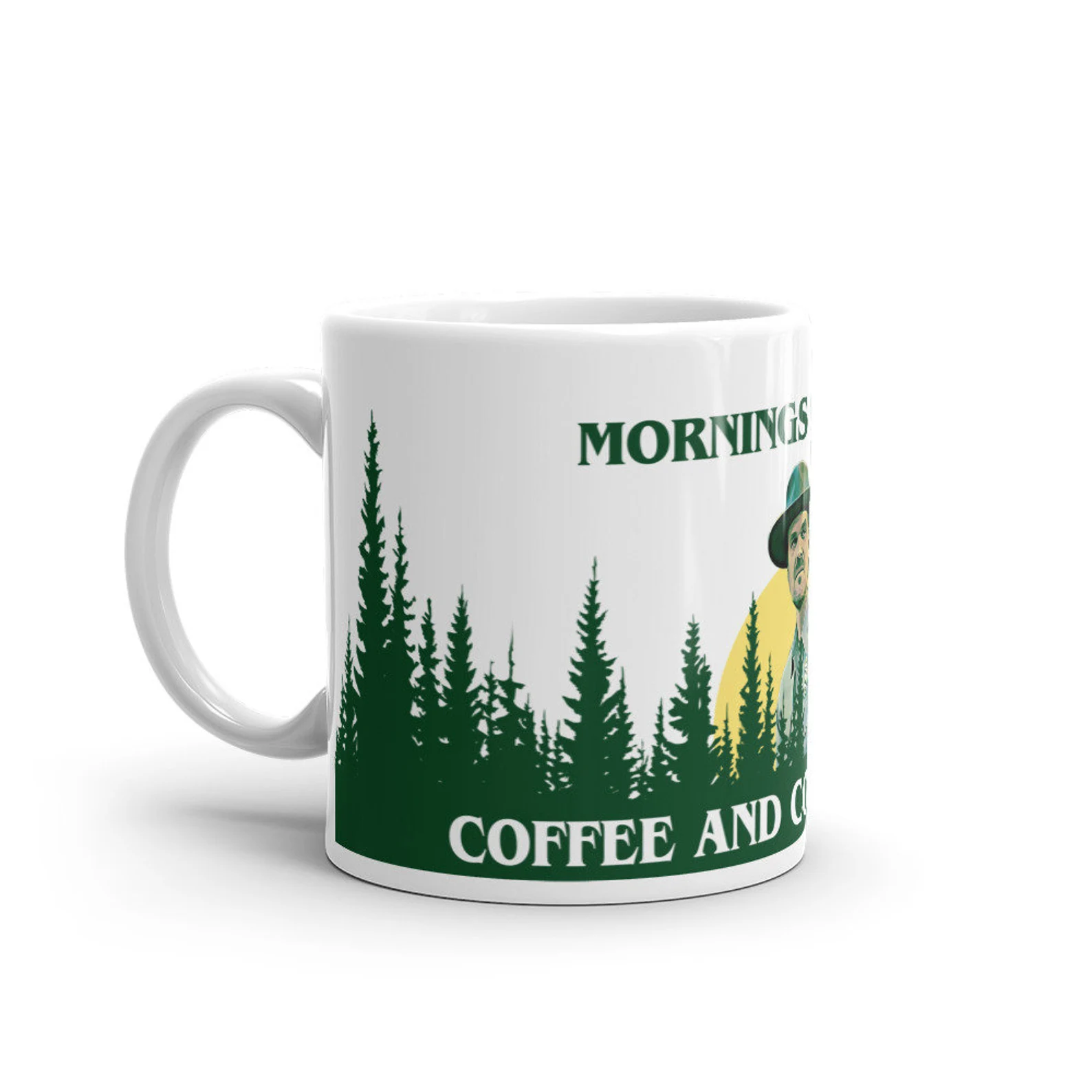Stranger Things Mug Jim Hopper, Stranger Things Hopper Vintage Mug Upside Down