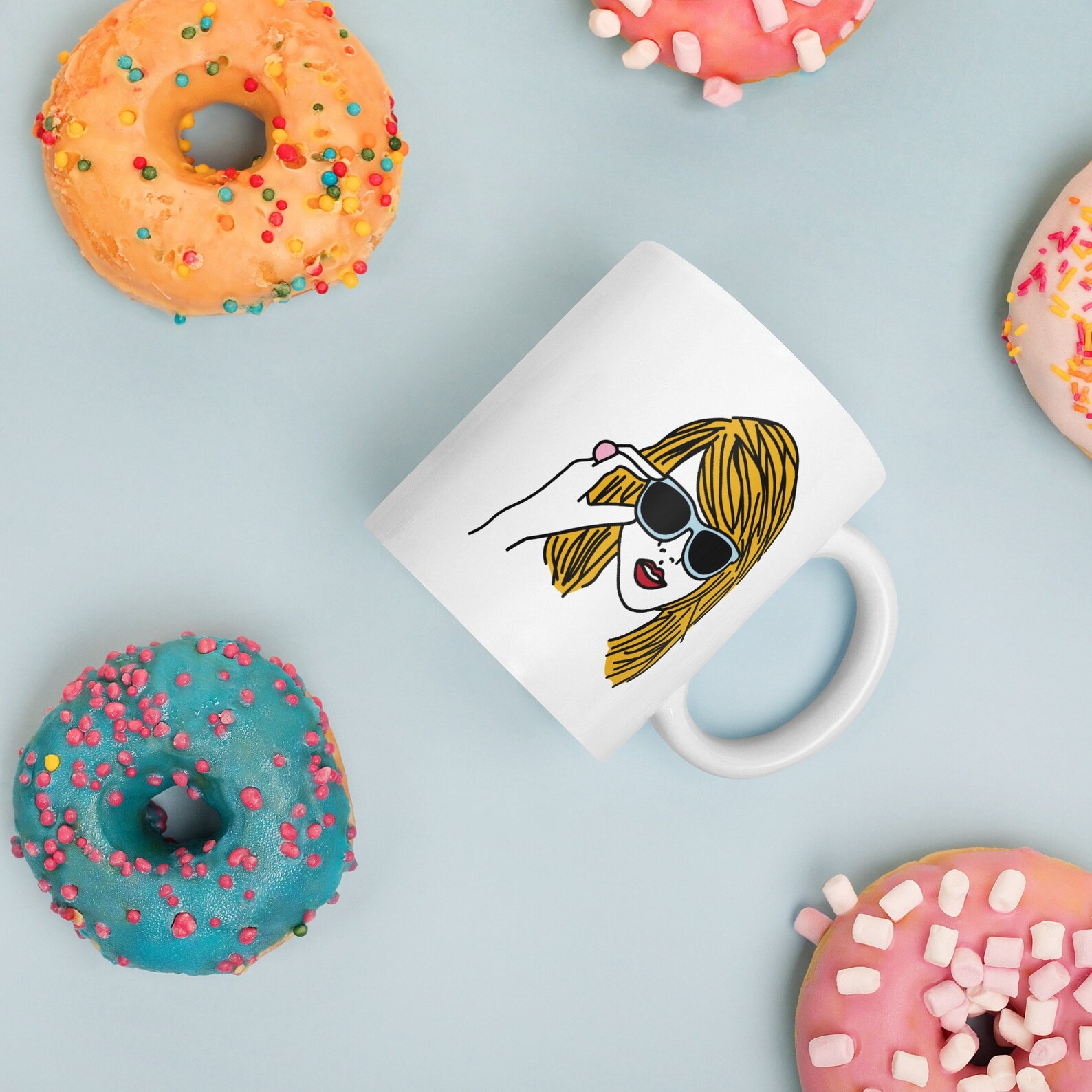 Taylor Swift 1989 Era Inspired Coffee Mug