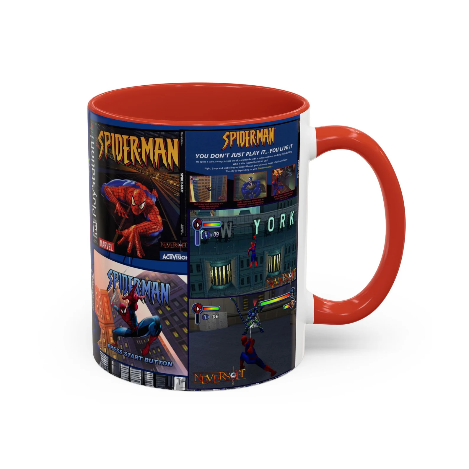 Spider Man Retro Gaming Ceramic Mug
