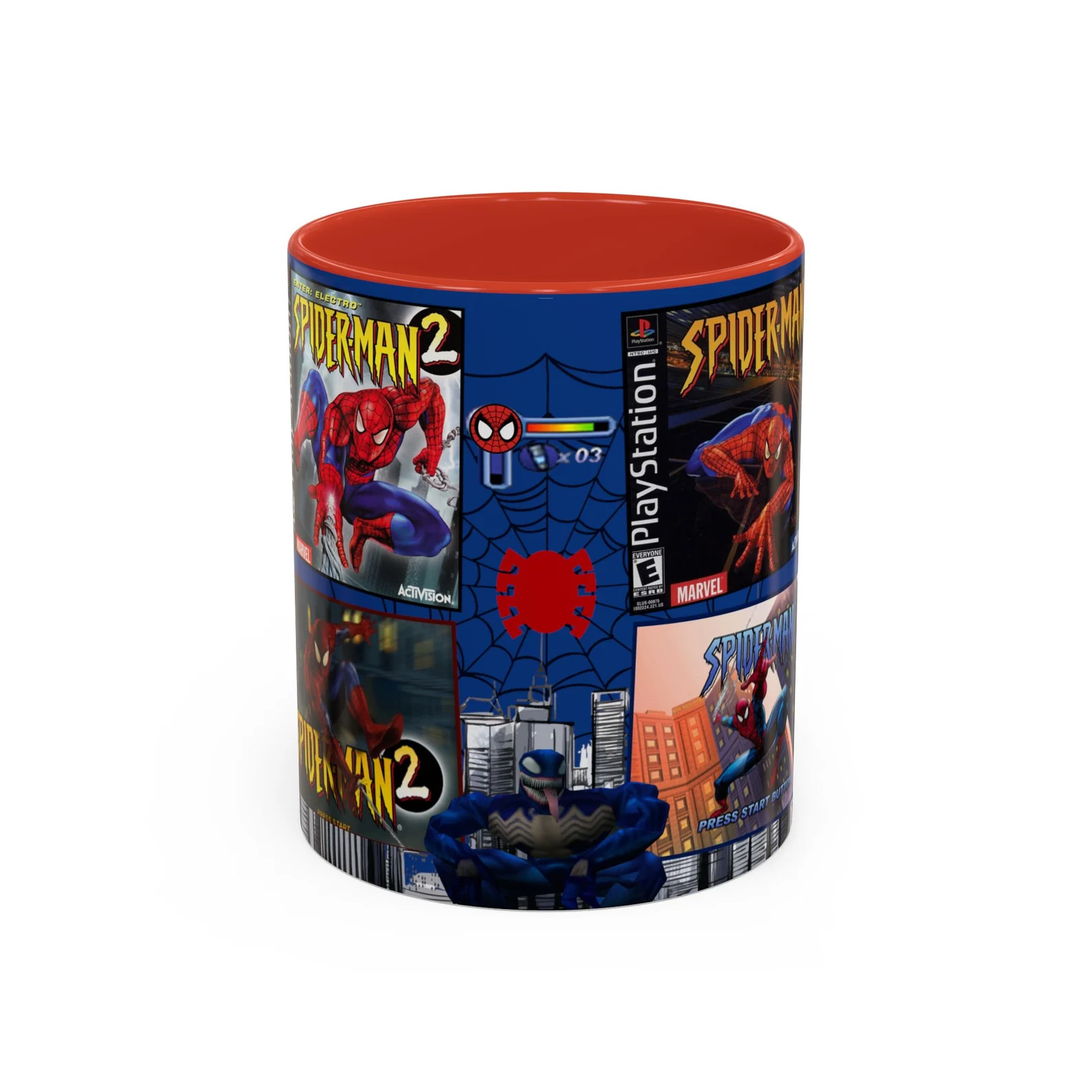 Spider Man Retro Gaming Ceramic Mug