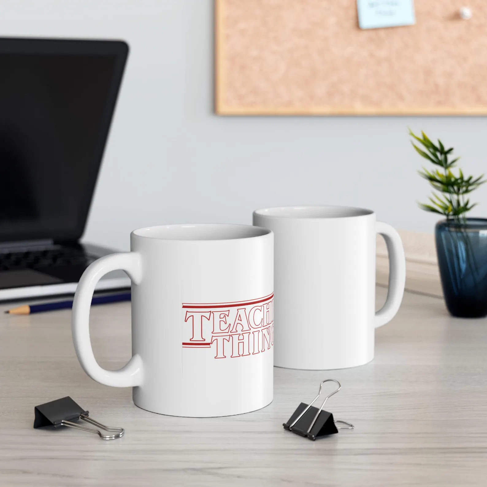 Stranger Things Inspired Teaching Logo Mug | Ceramic Mug