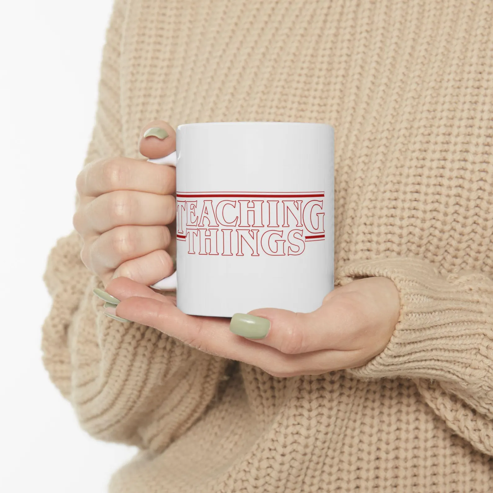 Stranger Things Inspired Teaching Logo Mug | Ceramic Mug