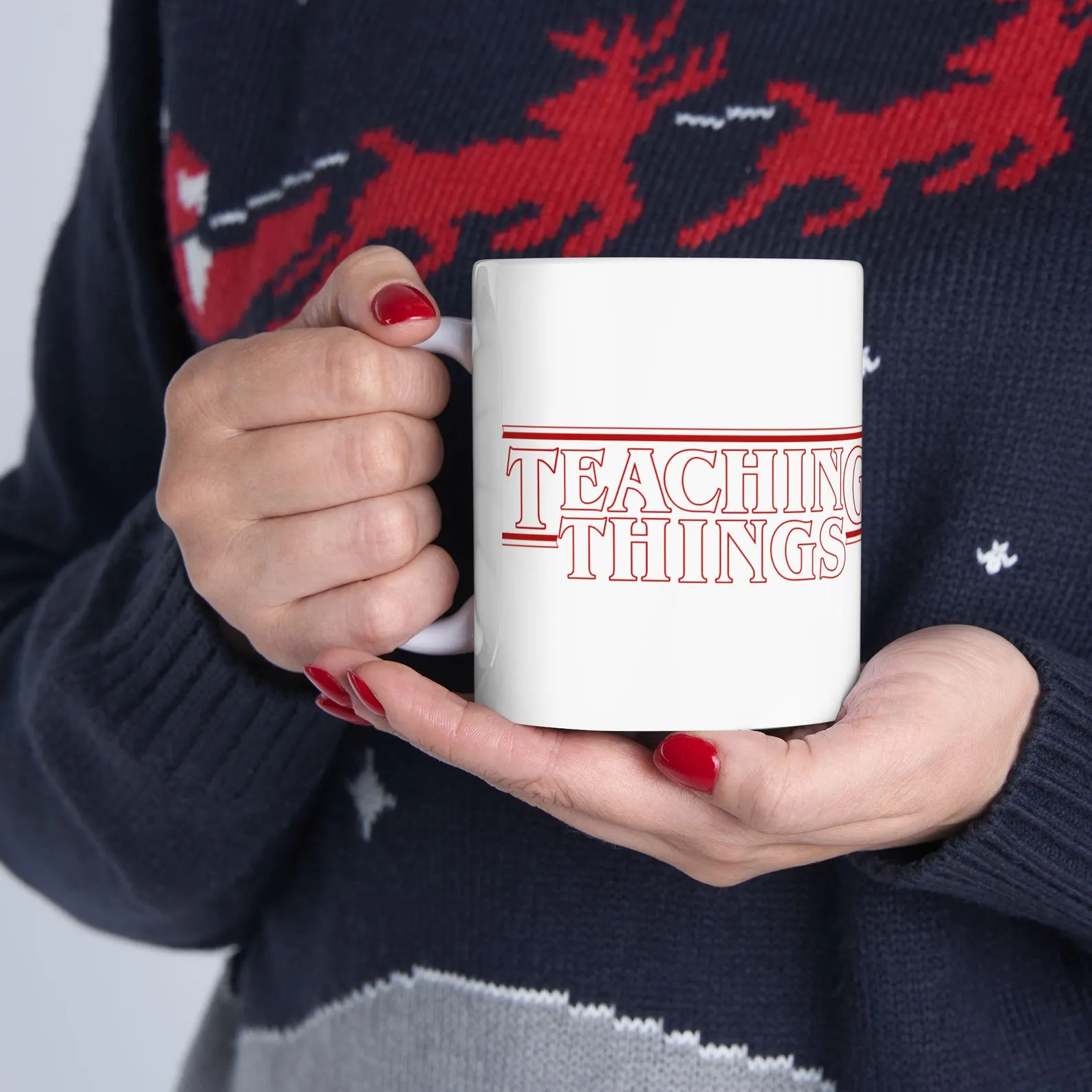 Stranger Things Inspired Teaching Logo Mug | Ceramic Mug