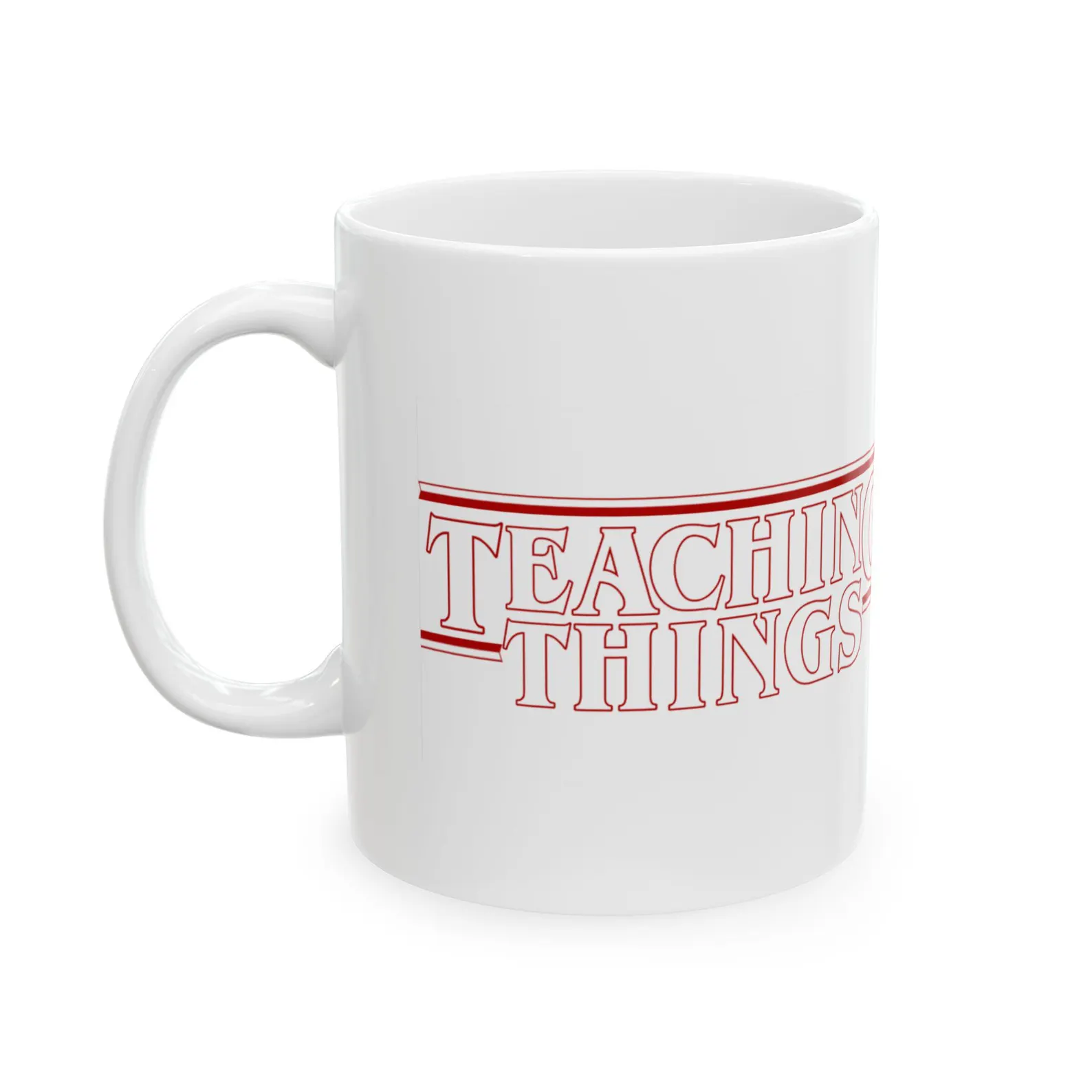 Stranger Things Inspired Teaching Logo Mug | Ceramic Mug