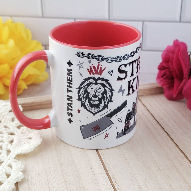 K Pop SKZ Stan Them Porcelain Graphic Mug
