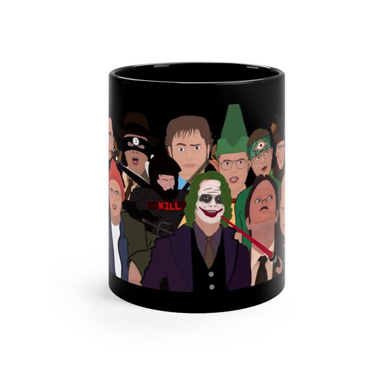 Dwight Schrute Many Costumes Ceramic Coffee Mug