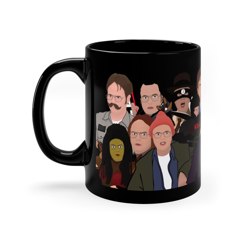 Dwight Schrute Many Costumes Ceramic Coffee Mug