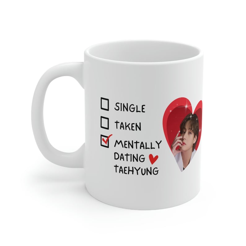 Taehyung Graphic Ceramic Coffee Mug 11oz