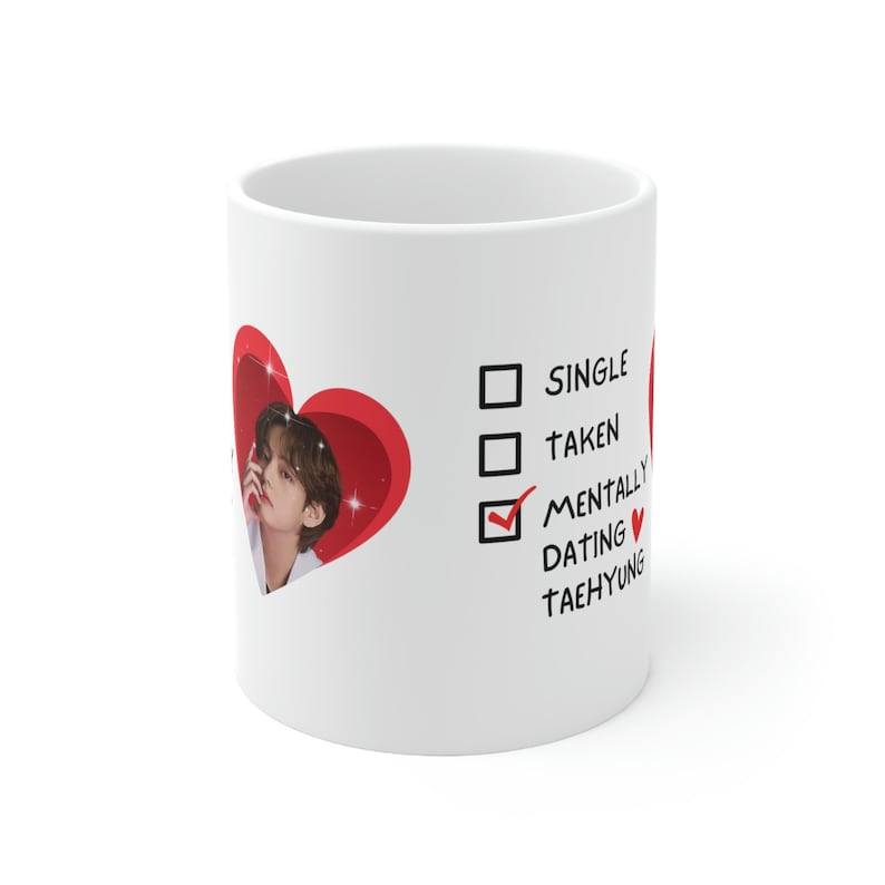 Taehyung Graphic Ceramic Coffee Mug 11oz