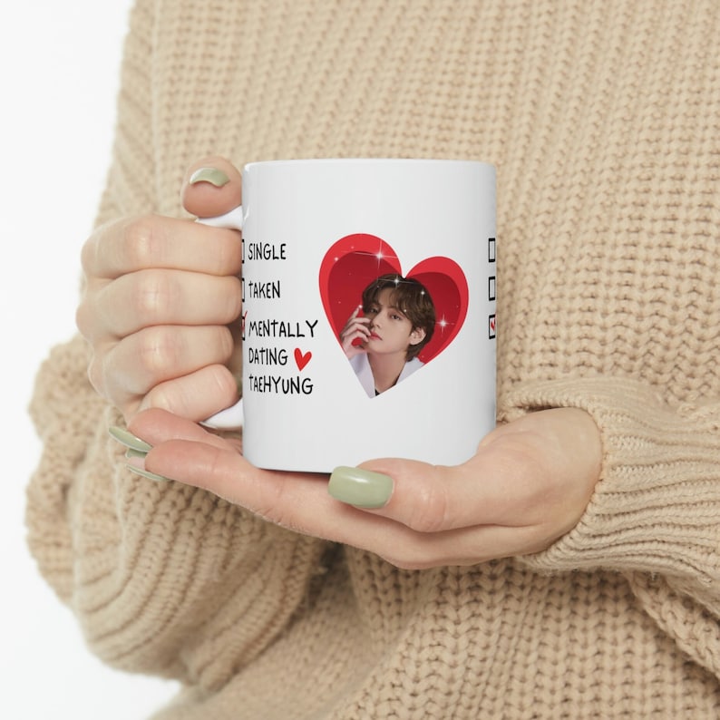 Taehyung Graphic Ceramic Coffee Mug 11oz