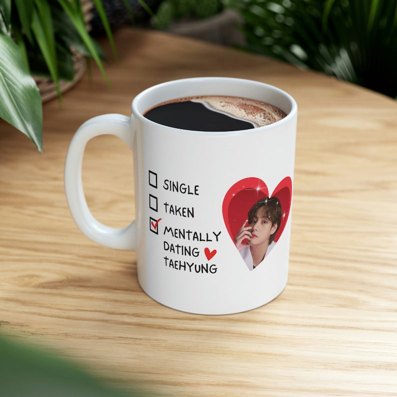 Taehyung Graphic Ceramic Coffee Mug 11oz