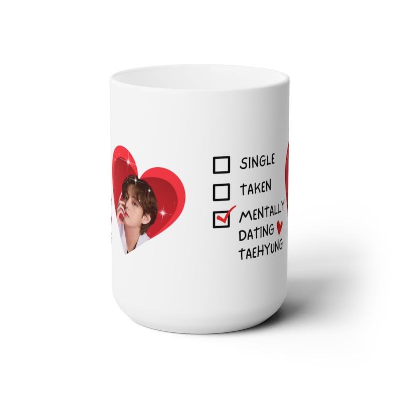 Taehyung Graphic Ceramic Coffee Mug 11oz