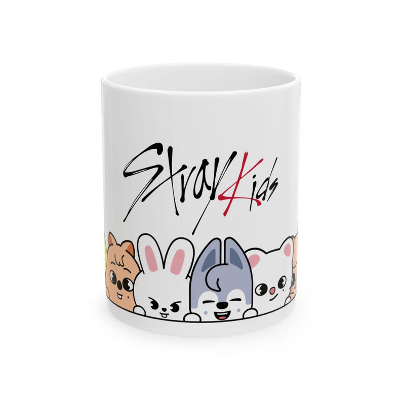 K Pop SKZOO Character Peeking Ceramic Mug