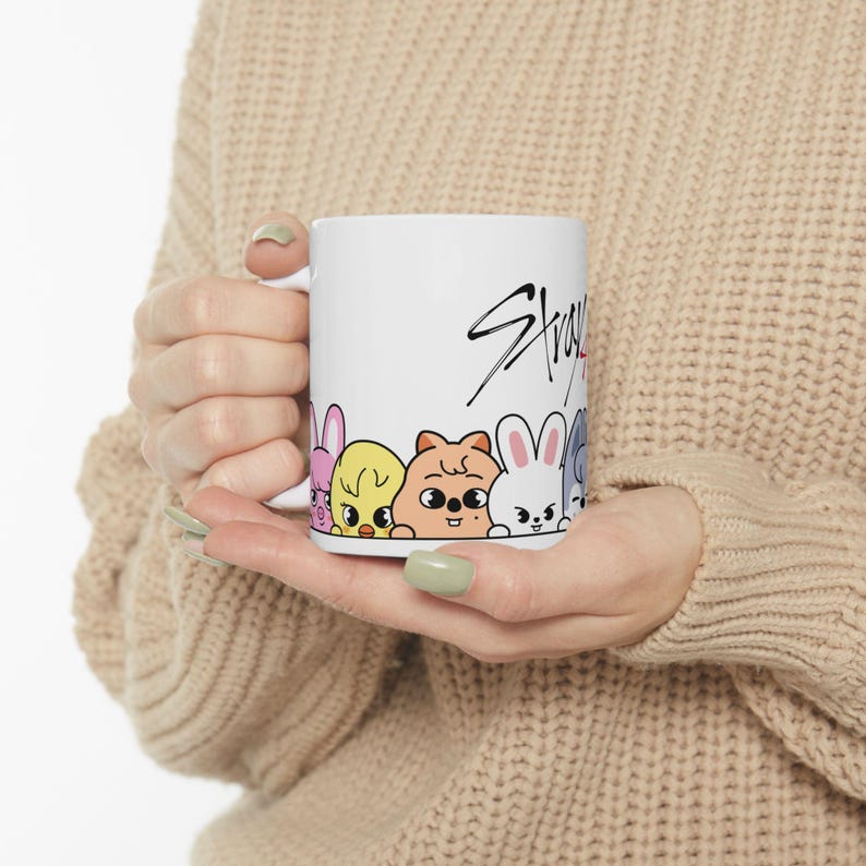 K Pop SKZOO Character Peeking Ceramic Mug