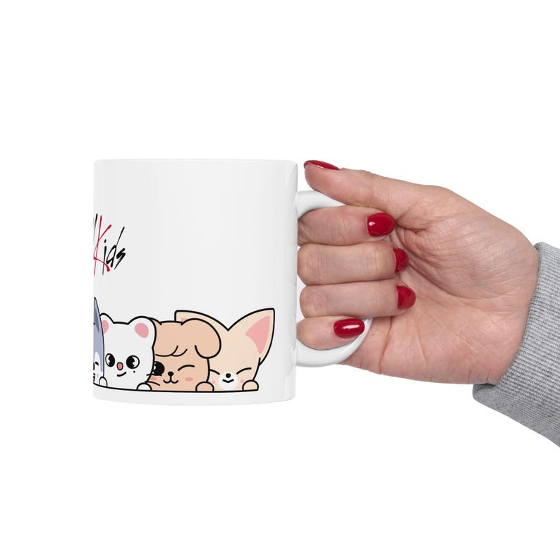 K Pop SKZOO Character Peeking Ceramic Mug