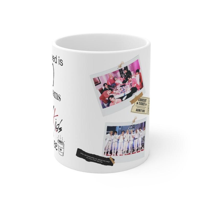K Pop SKZ Memory Collage Ceramic Mug