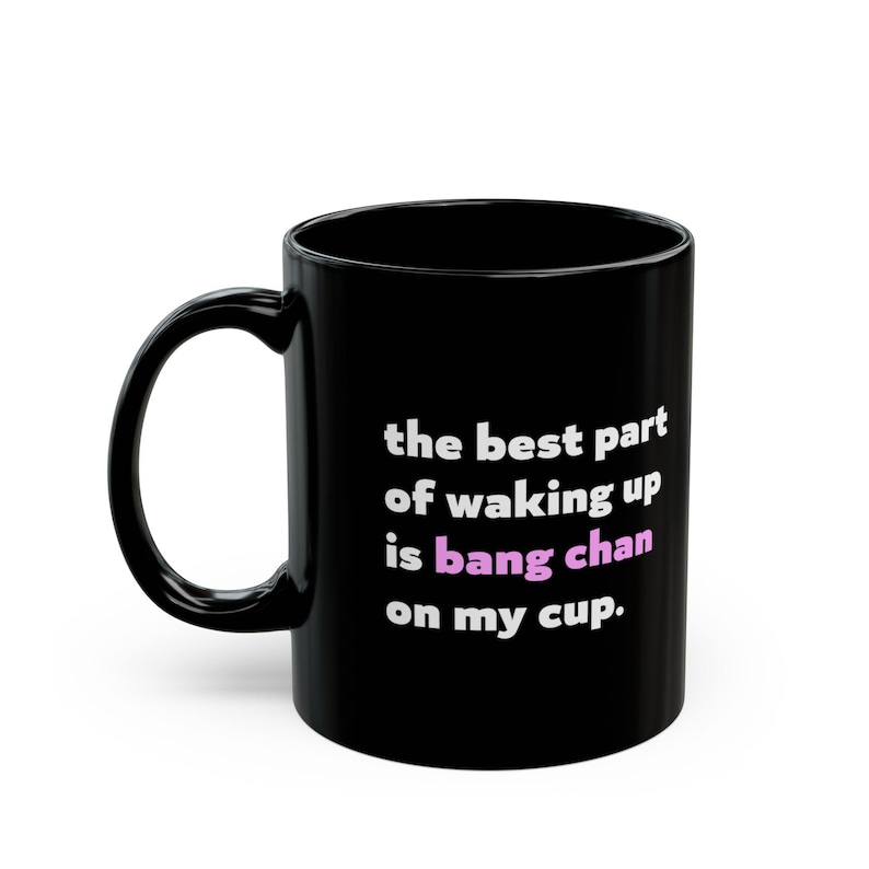 K Pop SKZ Bang Chan Waking Up Ceramic Mug