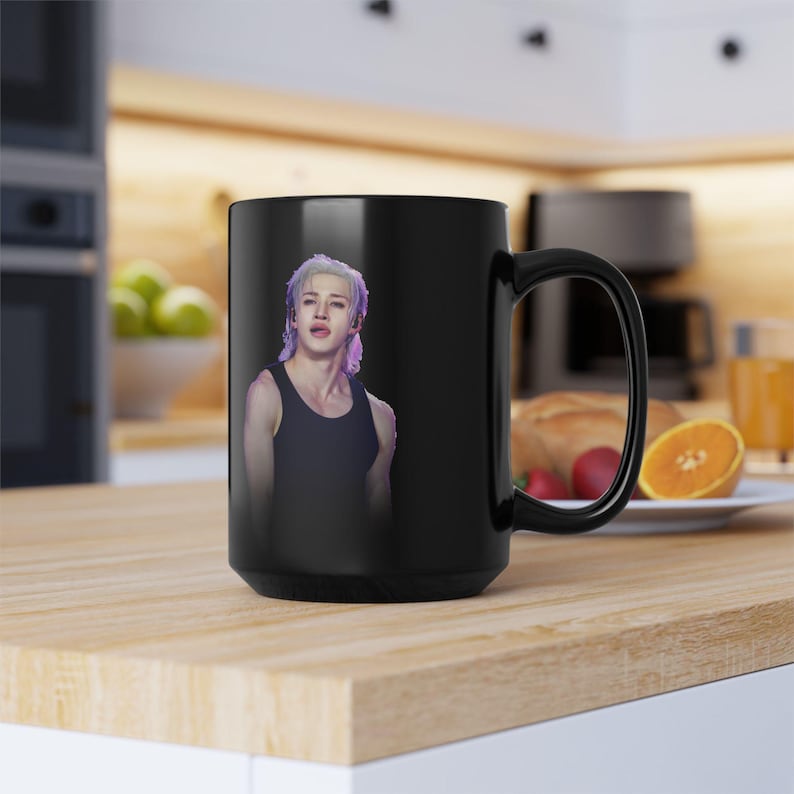 K Pop SKZ Bang Chan Waking Up Ceramic Mug