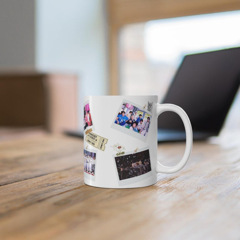 K Pop SKZ Memory Collage Ceramic Mug