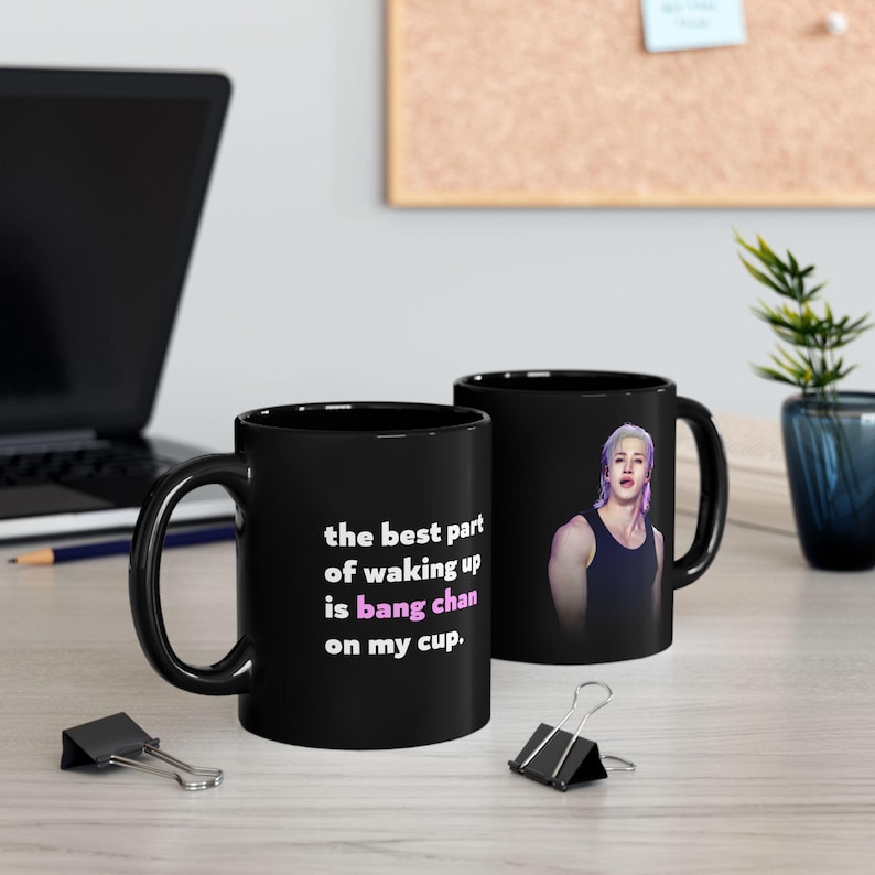 K Pop SKZ Bang Chan Waking Up Ceramic Mug