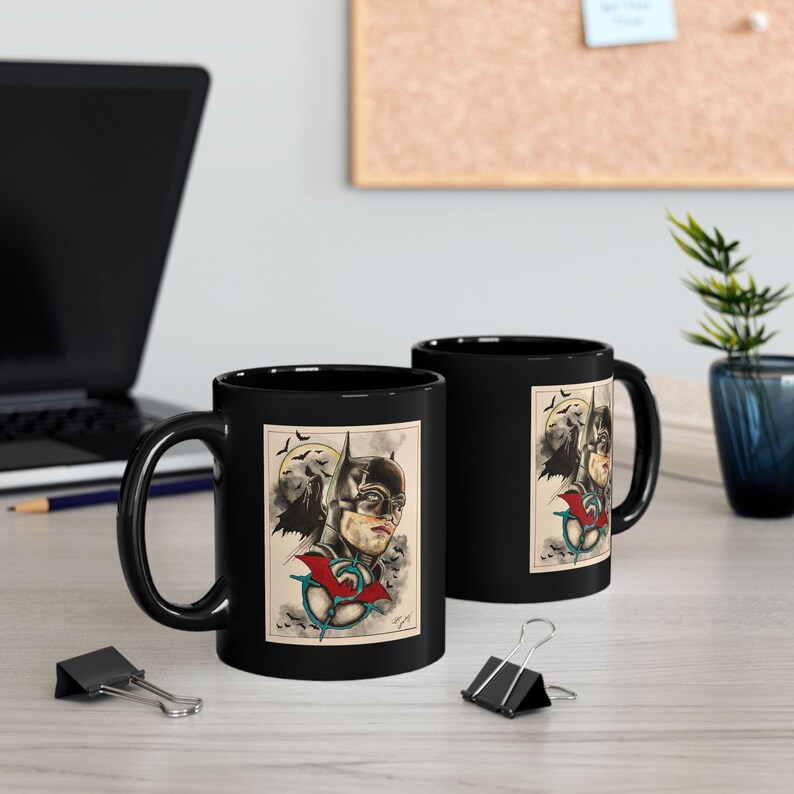 Batman Fanmade Fine Art Black Mug