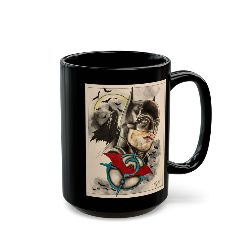 Batman Fanmade Fine Art Black Mug