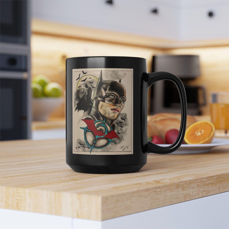 Batman Fanmade Fine Art Black Mug