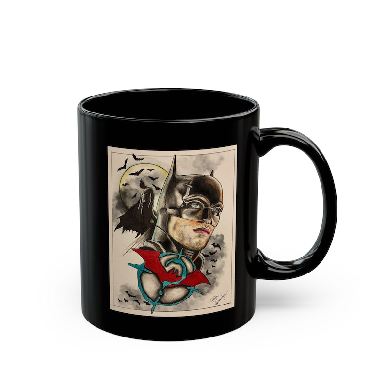 Batman Fanmade Fine Art Black Mug