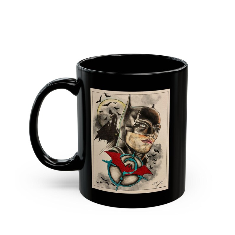 Batman Fanmade Fine Art Black Mug