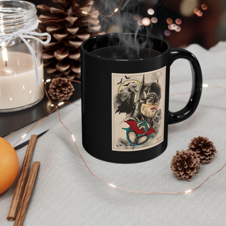 Batman Fanmade Fine Art Black Mug