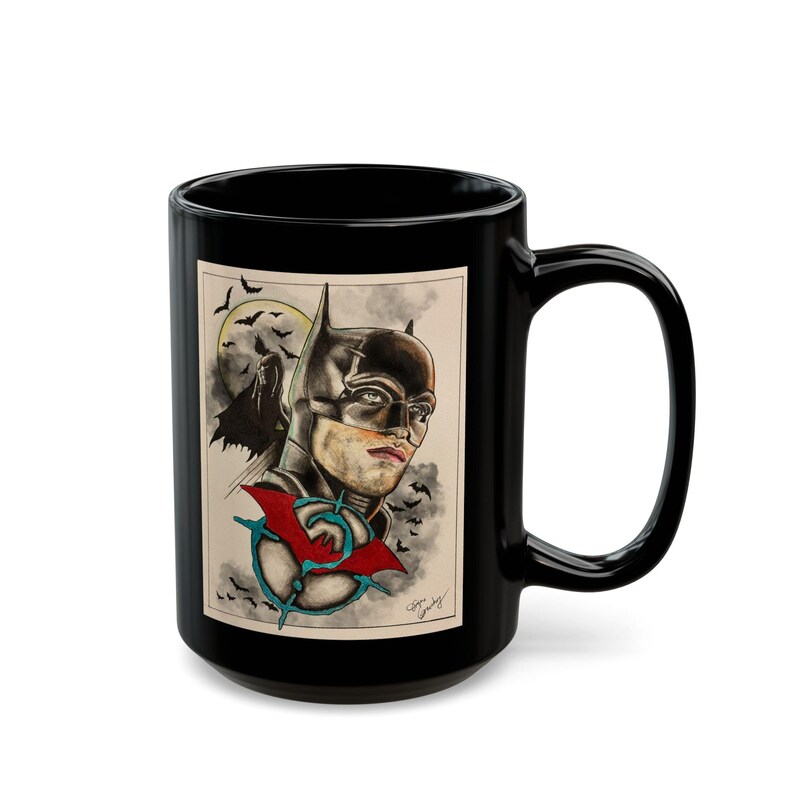 Batman Fanmade Fine Art Black Mug