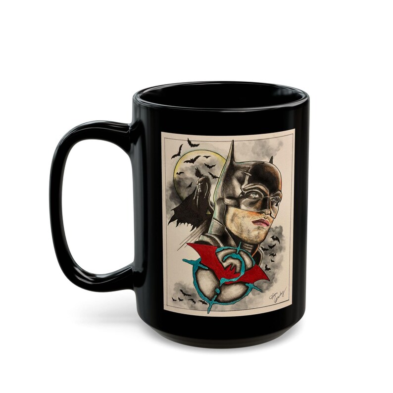 Batman Fanmade Fine Art Black Mug