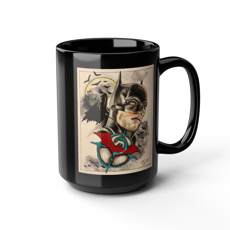Batman Fanmade Fine Art Black Mug
