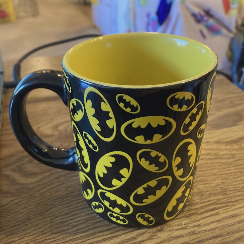 Vintage Batman Multi Logo Ceramic Mug