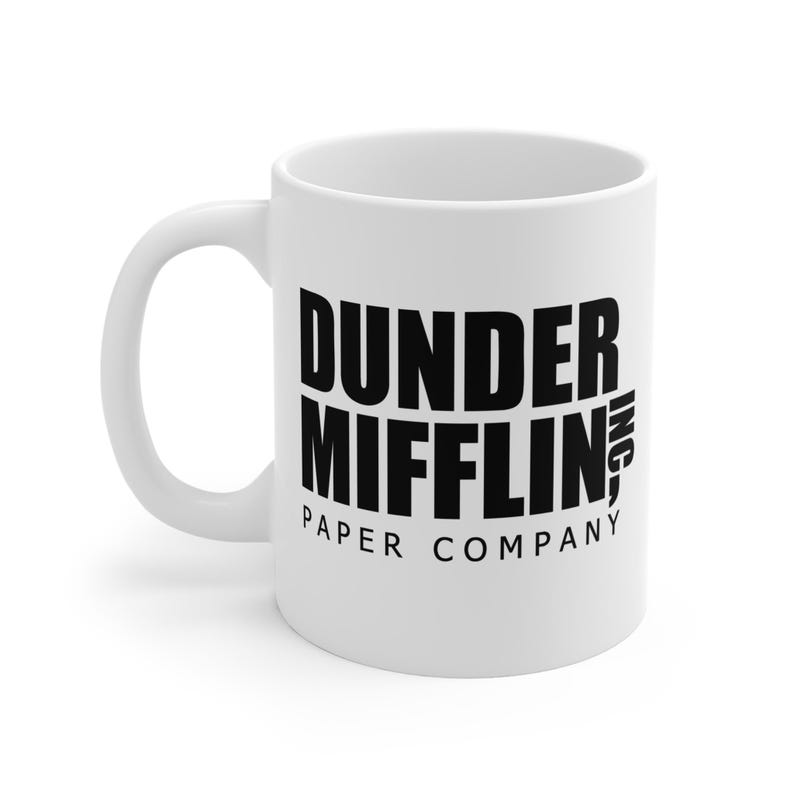 Dunder Mifflin Paper Company Coffee Mug, The Office TV Show Merchandise