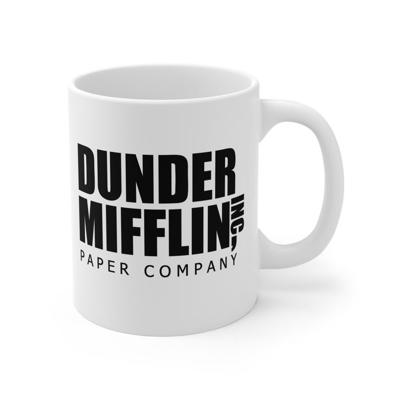 Dunder Mifflin Paper Company Coffee Mug, The Office TV Show Merchandise