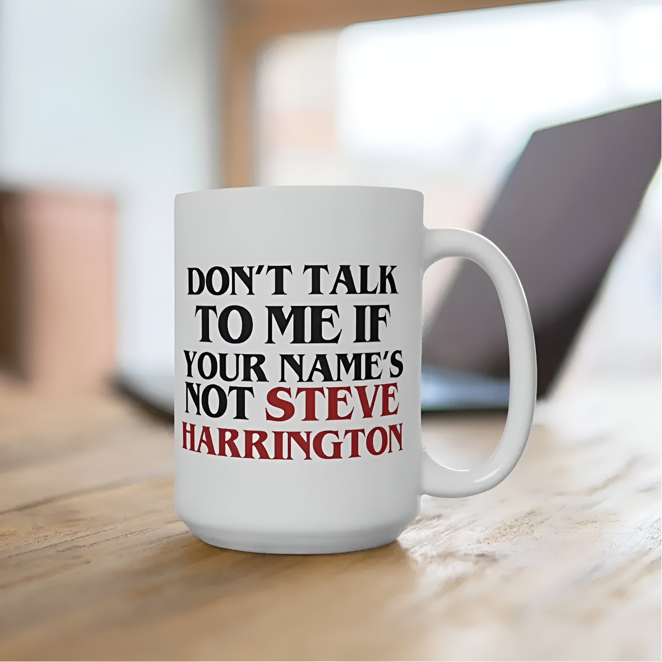 Steve Harrington Mug 15oz Stranger Things Joe Keery Hellfire The Upside Down DnD Mug